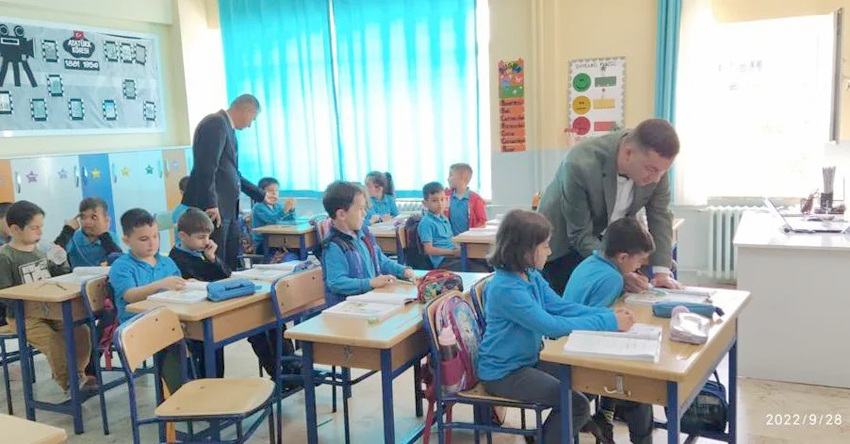 Gümüşyaka Hacı Ahmet Saliha Ölçer İlkokulu’na ziyaret