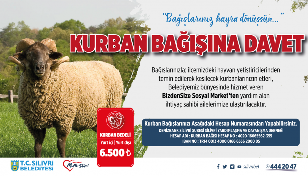Silivri belediyesinden kurban bağışı kampanyası